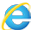アイコンMicrosoft Internet Explorer（マイクロソフト インターネットエクスプローラー）