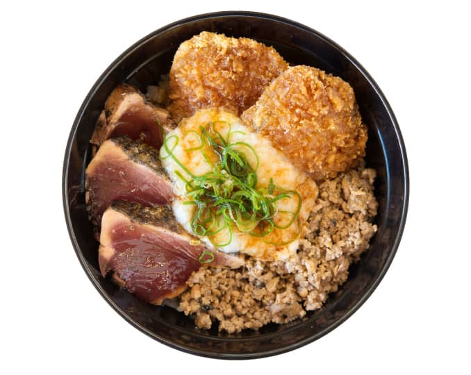 Seared bonito rice bowl