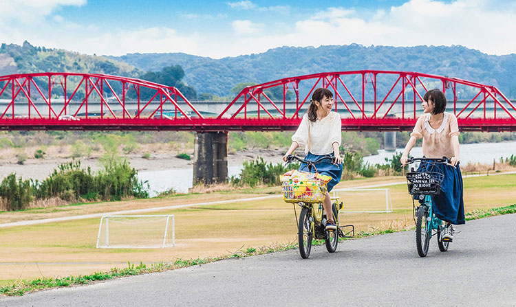 四万十川をゆっくりみちくさサイクリングレンタサイクル